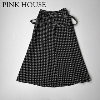 ピンクハウス(PINK HOUSE)のPINK HOUSE ピンクハウス　ロングスカート　フレアスカート　ドット(ロングスカート)