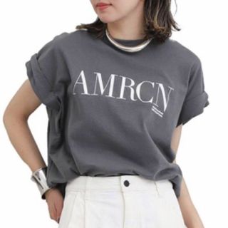 L'Appartement DEUXIEME CLASSE - アパルトモン AMERICANA/アメリカーナ T-SHIRT グレーB