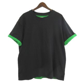 ボッテガヴェネタ(Bottega Veneta)のボッテガヴェネタ ダブルレイヤーコットンジャージー Tシャツ カットソー L(Tシャツ/カットソー(半袖/袖なし))