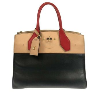 ルイヴィトン(LOUIS VUITTON)のLOUIS VUITTON(ルイヴィトン) ハンドバッグ シティ・スティーマー シティスティーマーMM M42190 ノワール×ベージュ×レッド レザー(ハンドバッグ)