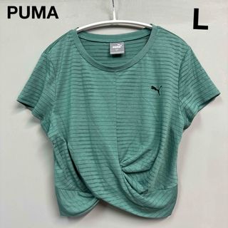 プーマ(PUMA)のプーマ　ウェア　Tシャツ　ショート丈　オレンジ　L ヨガ　ジム　ピラティス(Tシャツ(半袖/袖なし))