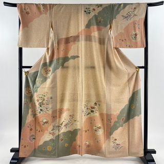 訪問着 身丈161cm 裄丈67cm 正絹 美品 名品 【中古】(着物)