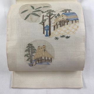 袋帯 秀品 お太鼓柄 正絹 【中古】(帯)