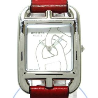 エルメス(Hermes)のHERMES(エルメス) 腕時計 ケープコッド CC1.310 レディース SS/革ベルト/U刻印/シェーヌダンクル 白(腕時計)