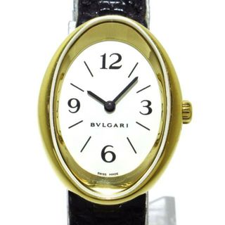 ブルガリ(BVLGARI)のBVLGARI(ブルガリ) 腕時計 オーバル OV32G レディース K18YG/リザードベルト 白(腕時計)