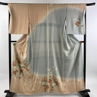 訪問着 身丈161cm 裄丈67cm 正絹 秀品 【中古】(着物)