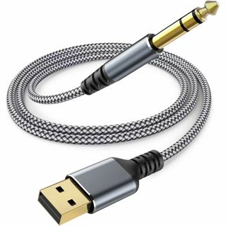 USB to 6.35mm ステレオ標準プラグケーブル 1.2m USB (その他)