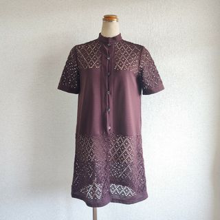 ヒロココシノ(HIROKO KOSHINO)の美品　HIROKO KOSHINO　カーディガン　チュニック(カーディガン)