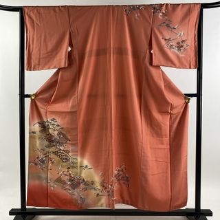 訪問着 身丈156cm 裄丈66cm 正絹 秀品 【中古】(着物)