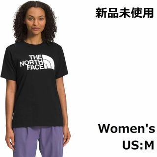 ザノースフェイス(THE NORTH FACE)の新品 ノースフェイス レディース ハーフドーム Tシャツ 半袖 黒 US:M(Tシャツ(半袖/袖なし))