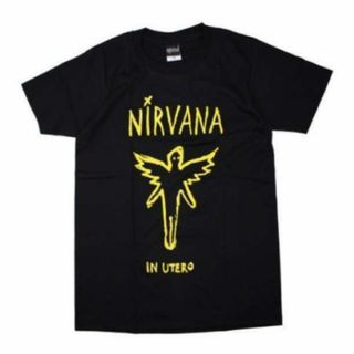 ニルヴァーナ 半袖 Tシャツ IN UTERO 黒 ニルバーナ メンズ M(Tシャツ/カットソー(半袖/袖なし))