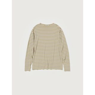 オーラリー(AURALEE)のAURALEE HARDTWISTCOTTON BORDER BOATNECK(カットソー(長袖/七分))