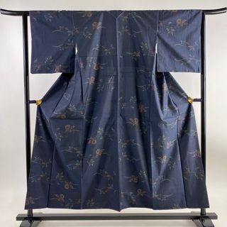 大島紬 身丈155cm 裄丈62.5cm 正絹 秀品 【中古】(着物)