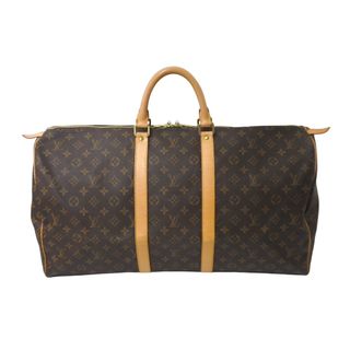 ルイヴィトン(LOUIS VUITTON)のLOUIS VUITTON ルイヴィトン キーポル55 ボストンバッグ M41414 モノグラム ブラウン ゴールド金具 美品 中古 64496(ボストンバッグ)