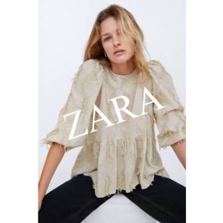 ザラ(ZARA)の新品！フリンジブラウス(シャツ/ブラウス(長袖/七分))