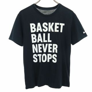 ナイキ(NIKE)のナイキ プリント バスケットボール 半袖 Tシャツ S ブラック NIKE メンズ(Tシャツ/カットソー(半袖/袖なし))