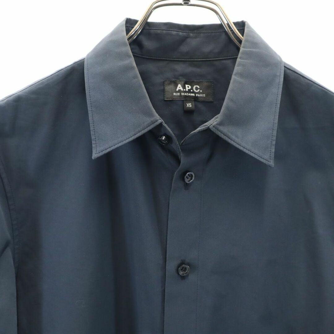 A.P.C - アーペーセー 長袖 シャツ XS ネイビー系 A.P.C. メンズ A.P.C - アーペーセー 長袖 シャツ XS ネイビー系 A.P.C. メンズ