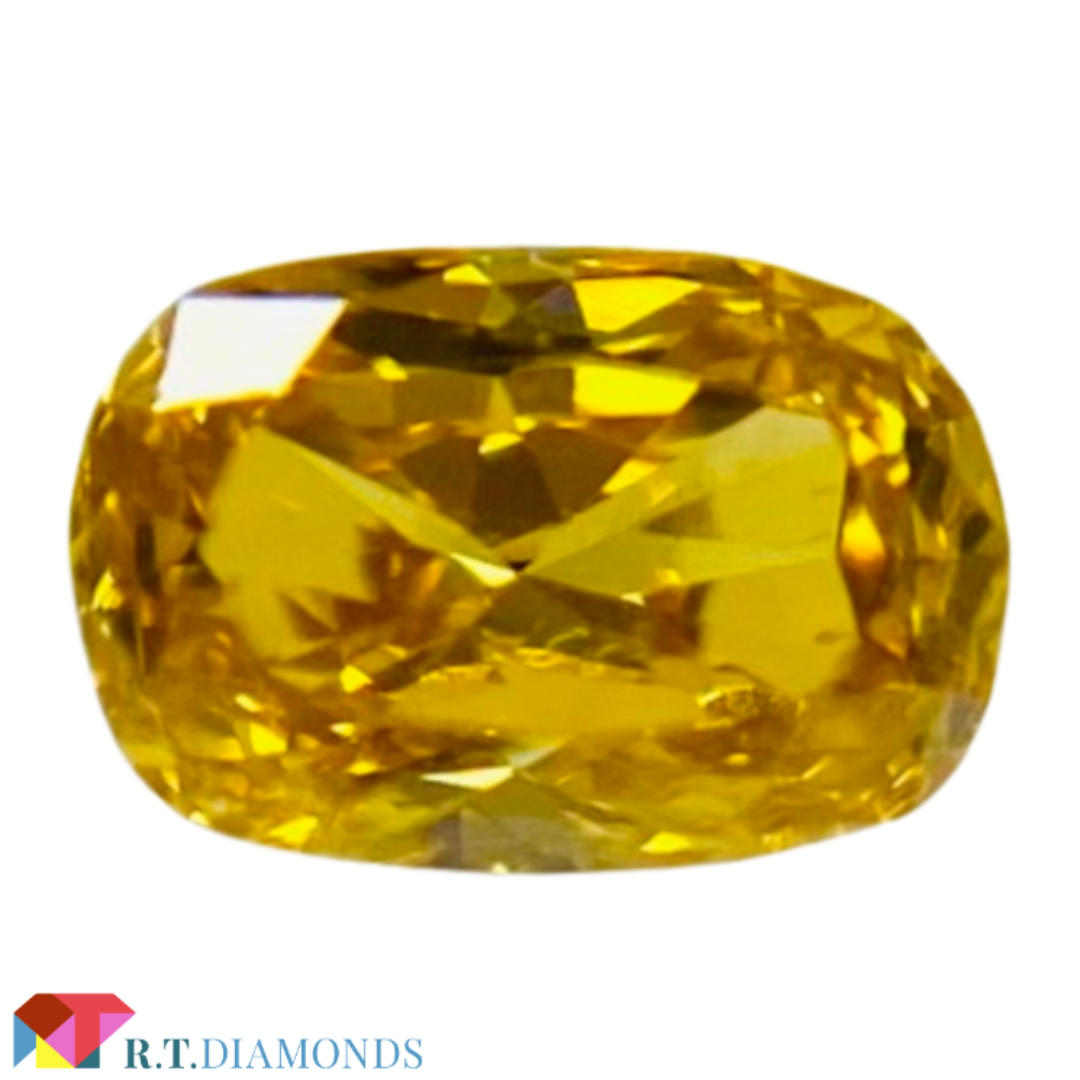 その他 FANCY VIVID ORANGE YELLOW 0.085ct OV