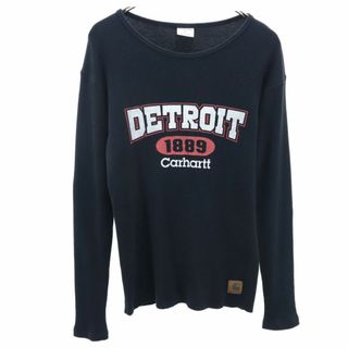 カーハート(carhartt)のカーハート 長袖 ワッフル地 カットソー L ブラック系 Carhartt メンズ(Tシャツ/カットソー(七分/長袖))