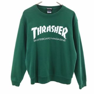 スラッシャー(THRASHER)のスラッシャー 長袖 スウェット トレーナー M グリーン THRASHER メンズ(スウェット)