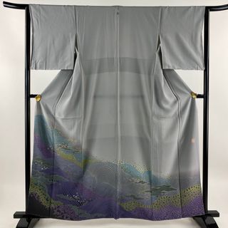 色留袖 身丈160cm 裄丈63.5cm 正絹 美品 名品 【中古】(着物)