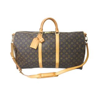 ルイヴィトン(LOUIS VUITTON)のLOUIS VUITTON ルイヴィトン キーポルバンドリエール55 ボストンバッグ M41414 モノグラム PVC レザー ブラウン 美品 中古 64423(ボストンバッグ)