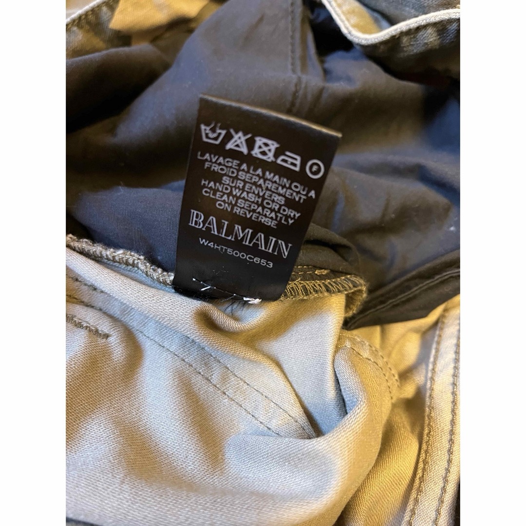 国内正規 BALMAIN バルマン バイカー 蛇腹 迷彩 デニムパンツ 国内正規 BALMAIN バルマン バイカー 蛇腹 迷彩 デニムパンツ