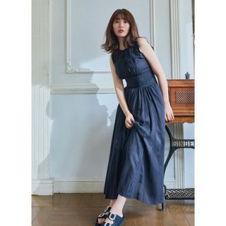 ハーリップトゥ(Her lip to)のHer lip to Back LaceUp Cotton Long Dress(ロングワンピース/マキシワンピース)