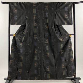 大島紬 身丈160cm 裄丈64.5cm 正絹 逸品 【中古】(着物)