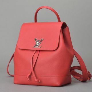 ルイヴィトン(LOUIS VUITTON)の新品同様♡ルイヴィトン ロックミー バックパック リュックサック 本革 レッド(リュック/バックパック)