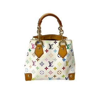 ルイヴィトン(LOUIS VUITTON)のLOUISVUITTON ルイヴィトン オードラ ハンドバッグ トートバッグ M40047 ホワイト マルチカラー ゴールド金具 美品 中古 64416(ハンドバッグ)