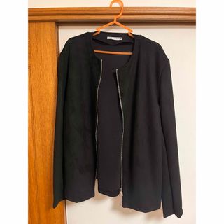 ザラ(ZARA)のザラ ZARA フェイクスエードジップアップブルゾン メンズ import：L(ブルゾン)