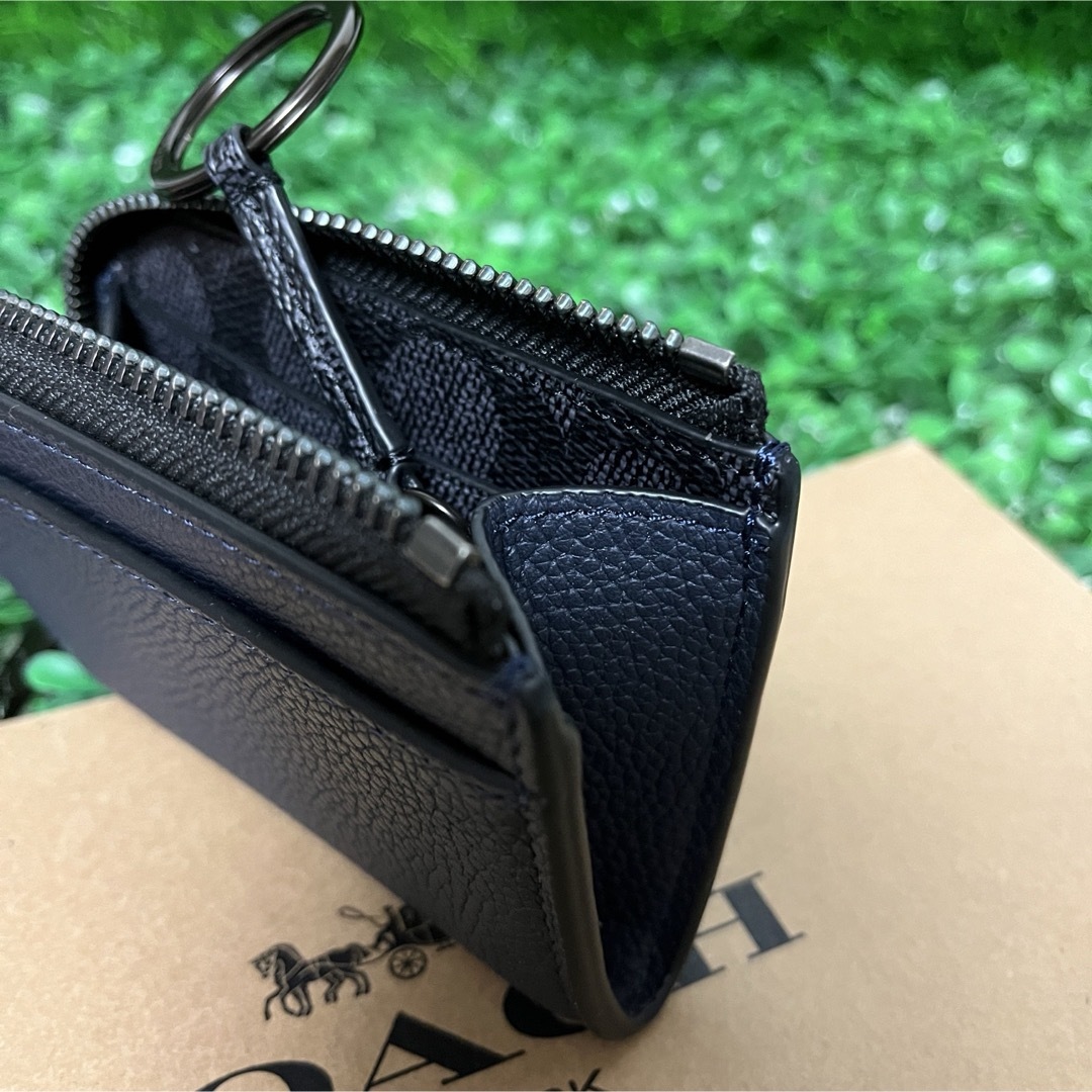 COACH - コーチ☆新品☆メンズ 本革 Lジップ カー キー ケースの COACH - コーチ☆新品☆メンズ 本革 Lジップ カー キー ケースの