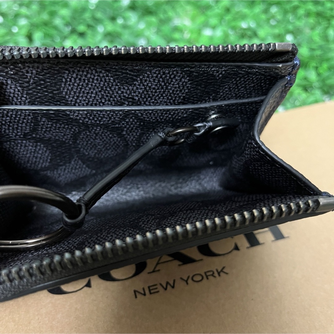 COACH - コーチ☆新品☆メンズ 本革 Lジップ カー キー ケースの COACH - コーチ☆新品☆メンズ 本革 Lジップ カー キー ケースの