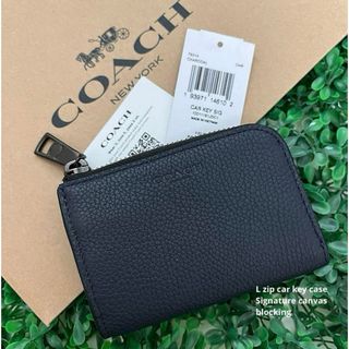 コーチ(COACH)のコーチ☆新品☆メンズ  本革 Lジップ カー キー ケース(キーケース)