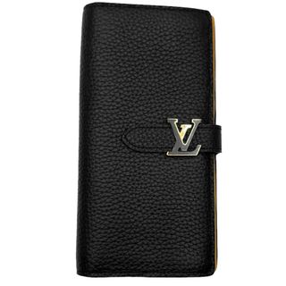 ルイヴィトン(LOUIS VUITTON)の【SALE】LOUIS VUITTON ルイヴィトン 長財布 LVヴェルティカルウォレット ロングウォレット 二つ折り ブラック M81330  トリヨンレザー   ノワール ゴールド金具 レディース 美品【中古品】(財布)