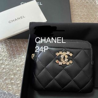 CHANEL - CHANEL シャネル　24P レア　ビジュー　コインケース　