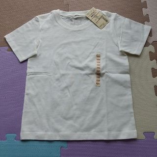 ムジルシリョウヒン(MUJI (無印良品))の新品  MUJI 半袖Tシャツ 白 120(Tシャツ/カットソー)