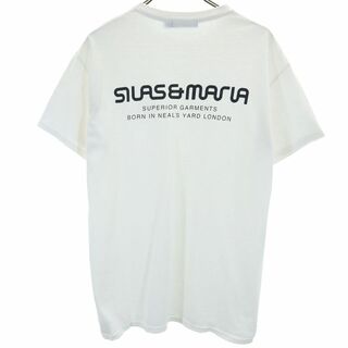 サイラス(SILAS)のサイラス バックプリント 半袖 Tシャツ M ホワイト SILAS メンズ(Tシャツ/カットソー(半袖/袖なし))