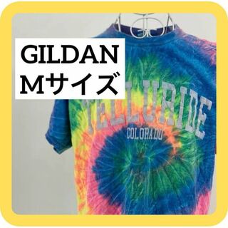 GILDAN - GILDAN Mサイズ ギルダン　派手Tシャツ　目立つ　海　ブルー　タイダイ