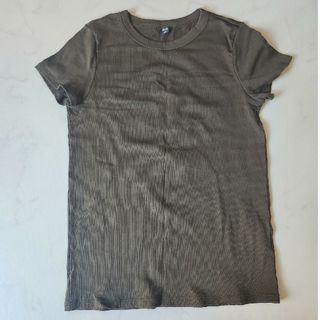 ユニクロ(UNIQLO)のUNIQLO　リブTシャツ(Tシャツ(半袖/袖なし))