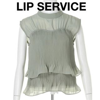 LIP SERVICE - リップサービスLIP SERVICE ティアードプリーツノースリモックブラウス