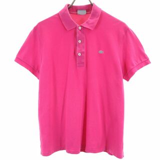 ラコステ(LACOSTE)のラコステ 半袖 ポロシャツ 4 ピンク LACOSTE 鹿の子地 メンズ(ポロシャツ)