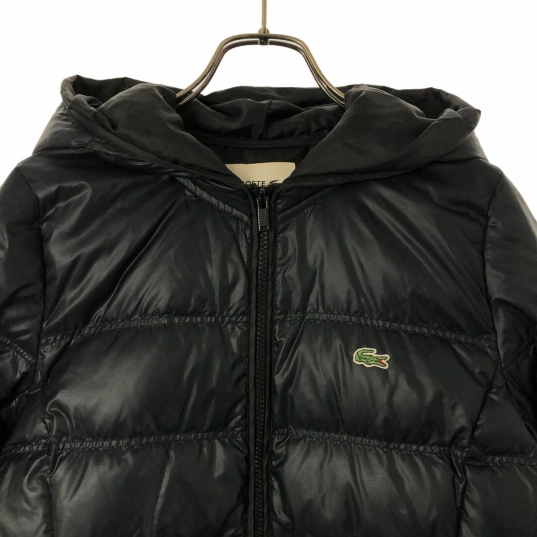 LACOSTE - ラコステ 長袖 ダウンジャケット 40 ブラック LACOSTE LACOSTE - ラコステ 長袖 ダウンジャケット 40 ブラック LACOSTE