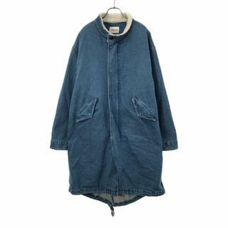 モンキータイム(MONKEY TIME（UNITED ARROWS）)のモンキータイム ボアライナー デニムコート 1 ブルー MONKEY TIME UNITED ARROWS モッズコート メンズ(Gジャン/デニムジャケット)