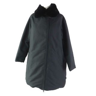 デュベティカ(DUVETICA)の美品◎DUVETICA デュベティカ 23AW POLOMA black fur-ribbit ポロマ ラビットファー付き ダウンコート ブラック 38 正規品 レディース 定価169,400円(ダウンコート)