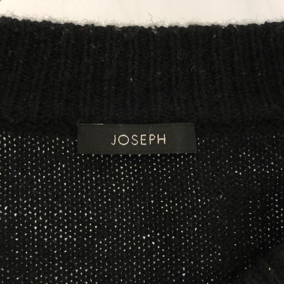 JOSEPH - ジョセフ ダイヤ柄 長袖 ウール セーター S ブラック系 JOSEPH - ジョセフ ダイヤ柄 長袖 ウール セーター S ブラック系