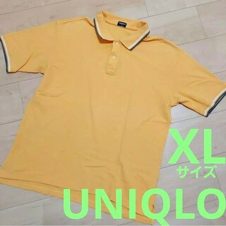 ユニクロ(UNIQLO)のUNIQLO　メンズ　ポロシャツ　XL　イエロー　半袖(ポロシャツ)