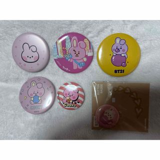 ビーティーイシビル(BT21)のBT21 COOKY 缶バッジセット(キャラクターグッズ)