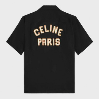 celine - CELINE ハワイアンシャツ / レーヨン ブラック 36 美品